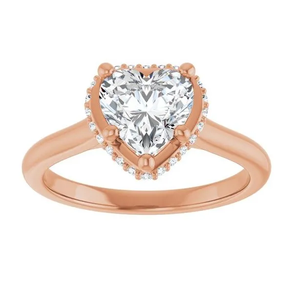 Hidden Halo-Style Engagement Ring Image 3 Don's Jewelry & Design Washington, IA