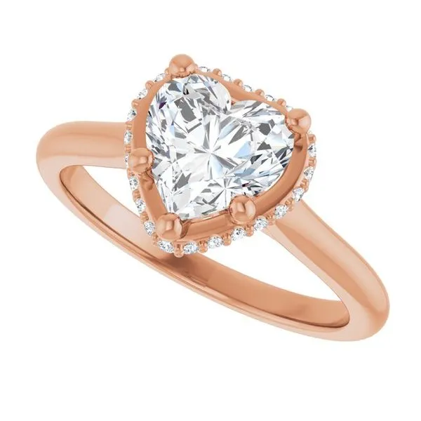 Hidden Halo-Style Engagement Ring Image 5 J. West Jewelers Round Rock, TX