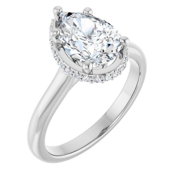 Hidden Halo-Style Engagement Ring