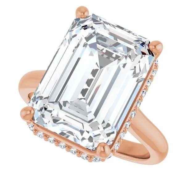 Hidden Halo-Style Engagement Ring Image 5 Vulcan's Forge LLC KANSAS CITY, MO