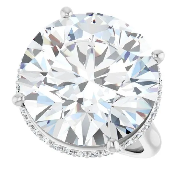 Hidden Halo-Style Engagement Ring Image 5 J. West Jewelers Round Rock, TX