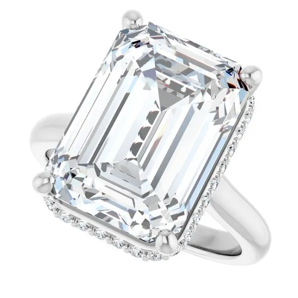 Hidden Halo-Style Engagement Ring Image 5 J. Thomas Jewelers Rochester Hills, MI