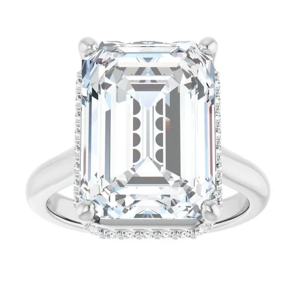 Hidden Halo-Style Engagement Ring Image 3 Shipley's Fine Jewelry Hampstead, MD