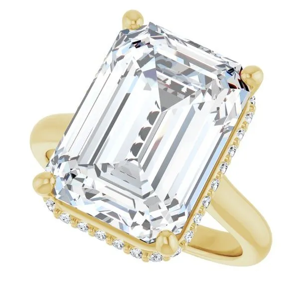 Hidden Halo-Style Engagement Ring Image 5 JF Jones Jewelers Rochester, NY