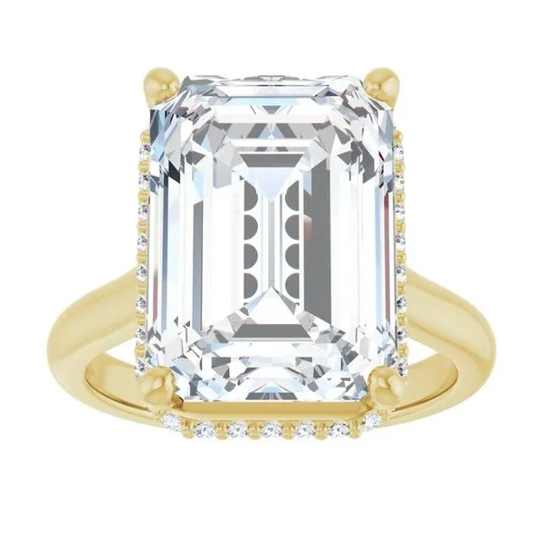 Hidden Halo-Style Engagement Ring Image 3 Vulcan's Forge LLC KANSAS CITY, MO