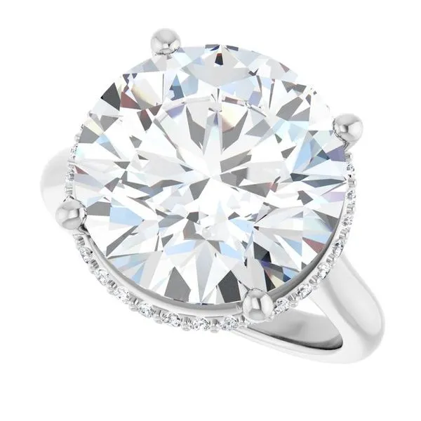 Hidden Halo-Style Engagement Ring Image 5 JF Jones Jewelers Rochester, NY