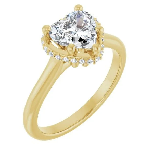 Hidden Halo-Style Engagement Ring