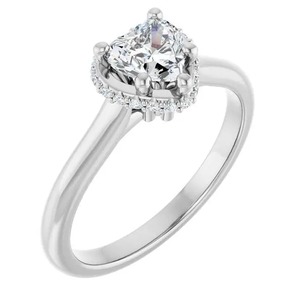 Hidden Halo-Style Engagement Ring