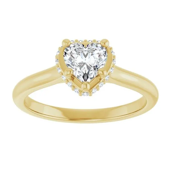 Hidden Halo-Style Engagement Ring Image 3 Austin's Fine Diamonds & Jewelry Lyndhurst, NJ