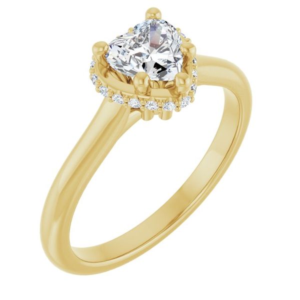 Hidden Halo-Style Engagement Ring