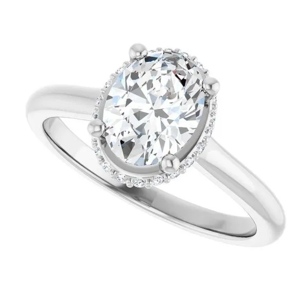 Hidden Halo-Style Engagement Ring Image 5 Ocean View Jewelers Millville, DE