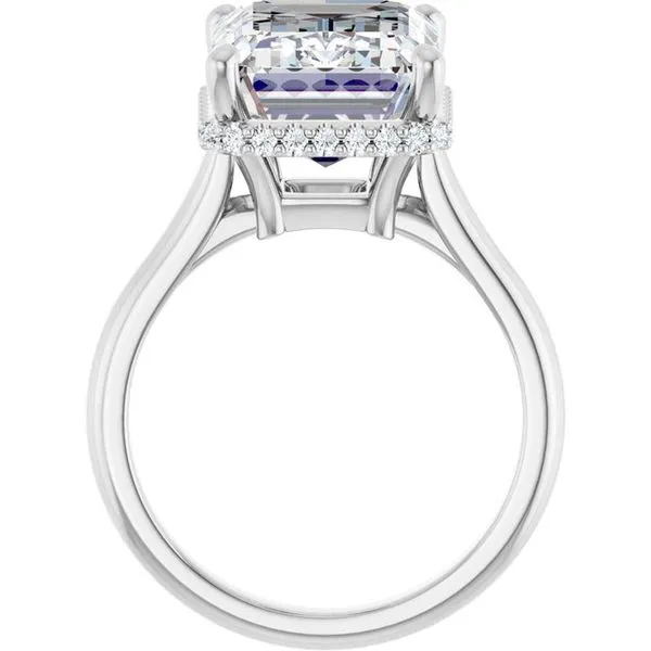 Hidden Halo-Style Engagement Ring Image 2 JF Jones Jewelers Rochester, NY