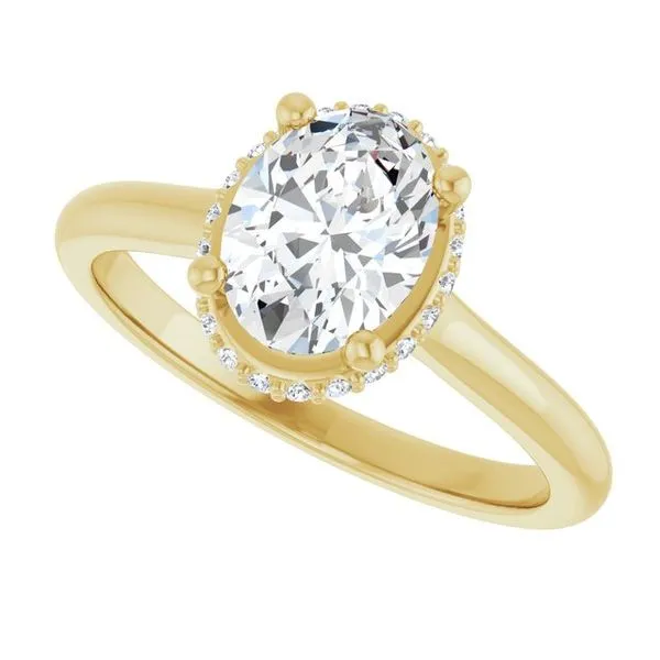 Hidden Halo-Style Engagement Ring Image 5 Futer Bros Jewelers York, PA