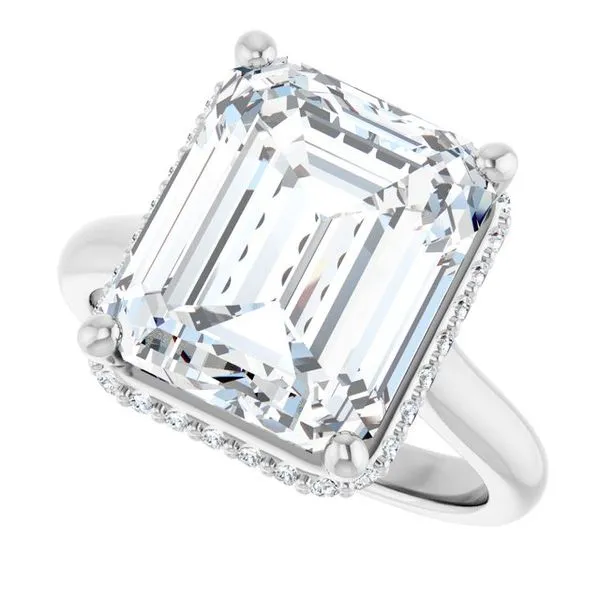 Hidden Halo-Style Engagement Ring Image 5 Futer Bros Jewelers York, PA