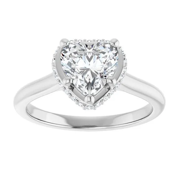 Hidden Halo-Style Engagement Ring Image 3 Vulcan's Forge LLC KANSAS CITY, MO