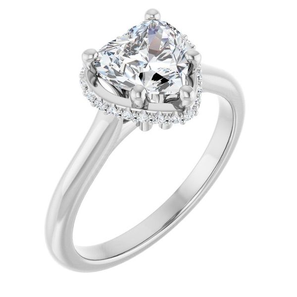 Hidden Halo-Style Engagement Ring