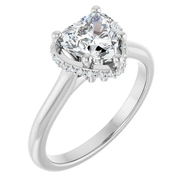 Hidden Halo-Style Engagement Ring