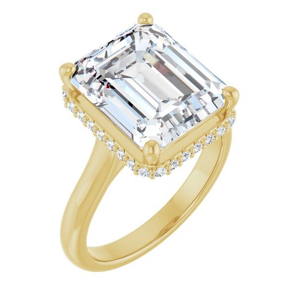 Hidden Halo-Style Engagement Ring