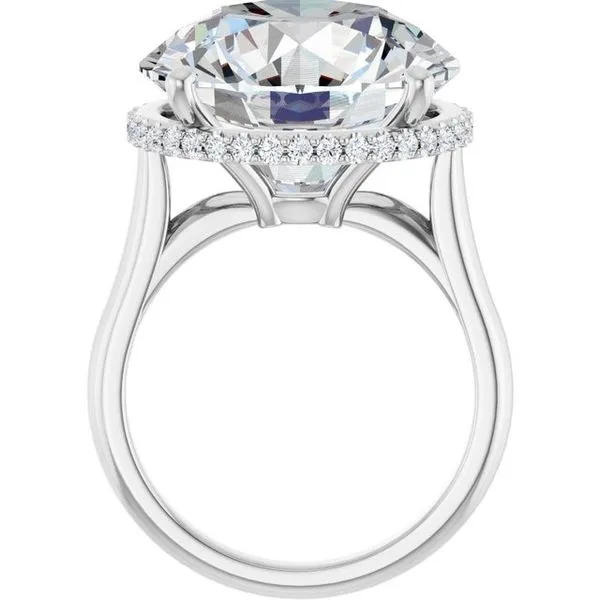 Hidden Halo-Style Engagement Ring Image 2 J. West Jewelers Round Rock, TX