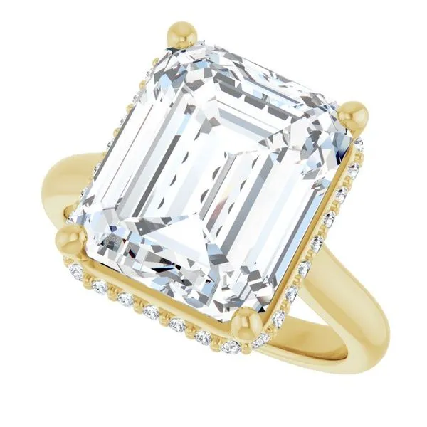 Hidden Halo-Style Engagement Ring Image 5 J. Thomas Jewelers Rochester Hills, MI