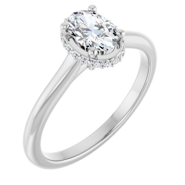 Hidden Halo-Style Engagement Ring