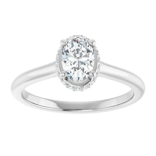 Hidden Halo-Style Engagement Ring Image 3 Don's Jewelry & Design Washington, IA