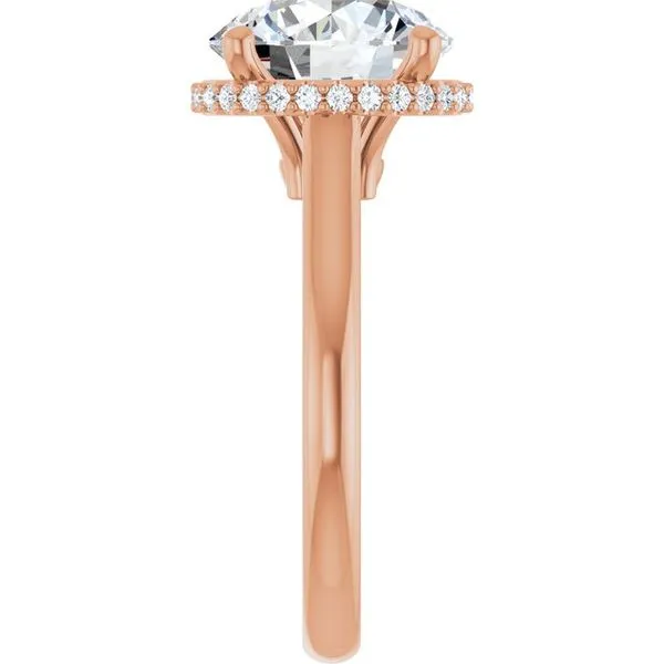 Hidden Halo-Style Engagement Ring Image 4 J. West Jewelers Round Rock, TX