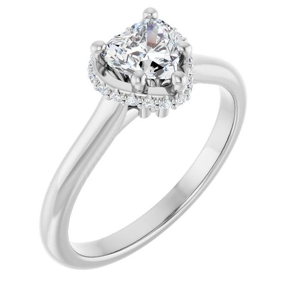 Hidden Halo-Style Engagement Ring