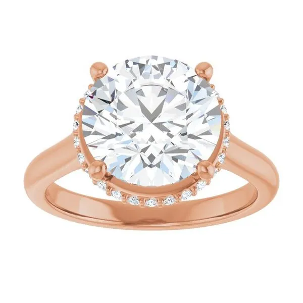 Hidden Halo-Style Engagement Ring Image 3 Paul James Jewelers Angels Camp, CA