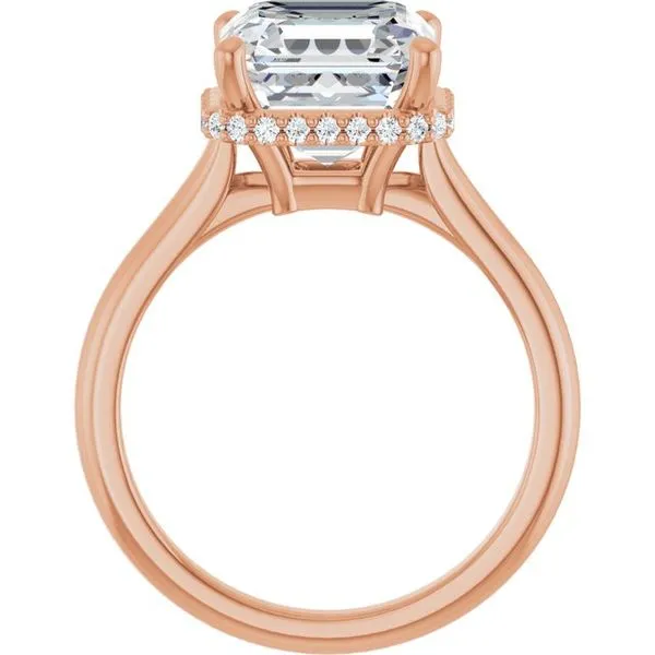 Hidden Halo-Style Engagement Ring Image 2 Hudson Valley Goldsmith New Paltz, NY