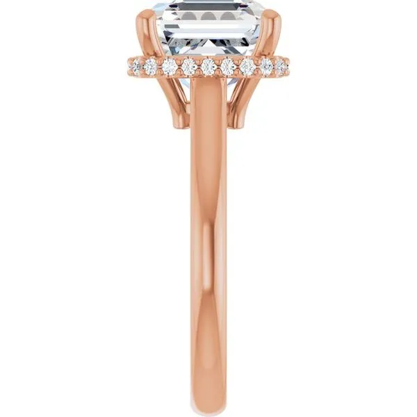 Hidden Halo-Style Engagement Ring Image 4 Don's Jewelry & Design Washington, IA