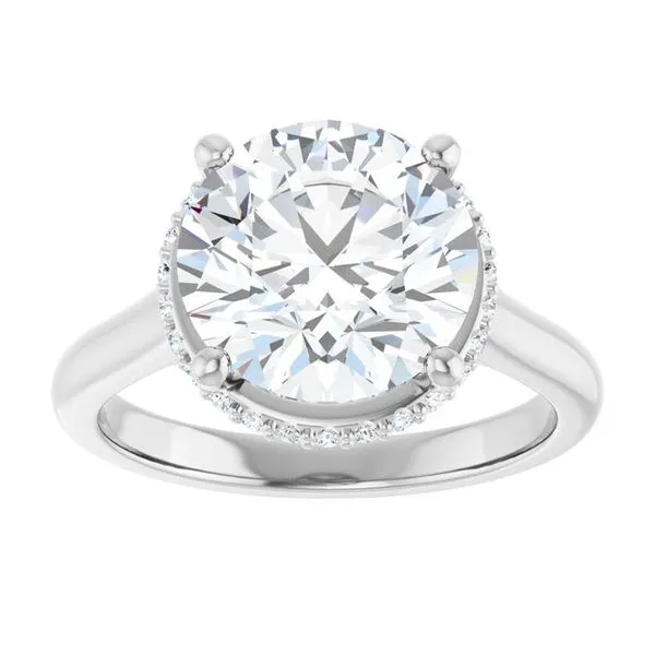 Hidden Halo-Style Engagement Ring Image 3 Don's Jewelry & Design Washington, IA