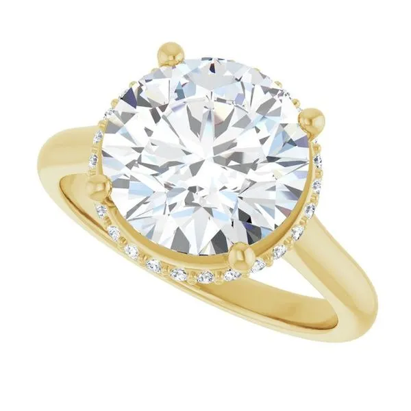 Hidden Halo-Style Engagement Ring Image 5 The Jewelry Source El Segundo, CA