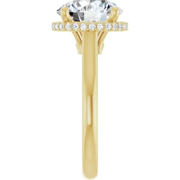 Hidden Halo-Style Engagement Ring Image 4 Stuart Benjamin & Co. Jewelry Designs San Diego, CA