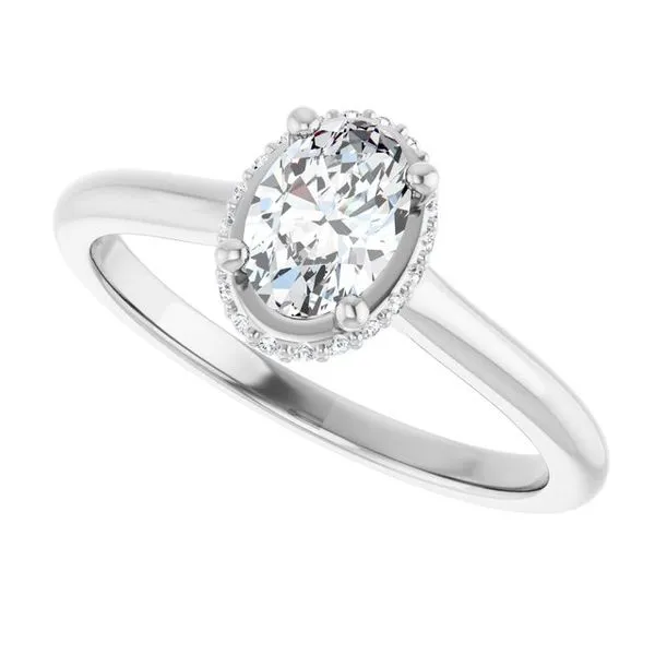 Hidden Halo-Style Engagement Ring Image 5 Vulcan's Forge LLC KANSAS CITY, MO