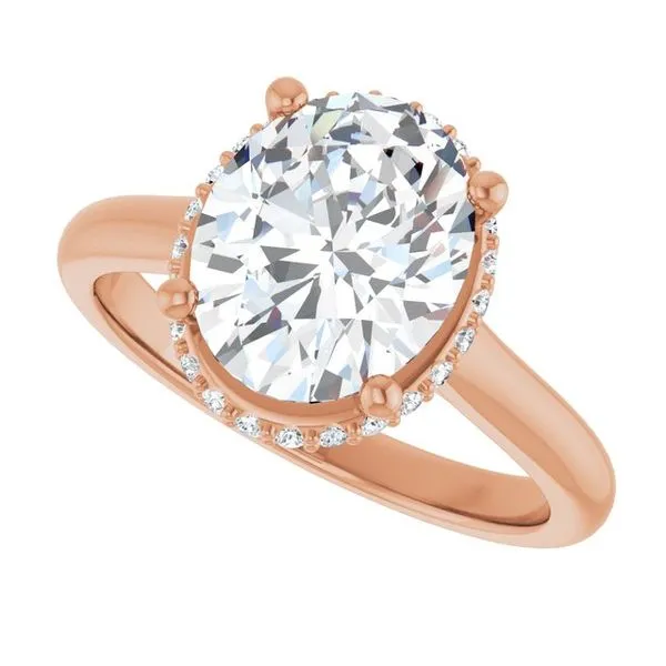 Hidden Halo-Style Engagement Ring Image 5 J. West Jewelers Round Rock, TX