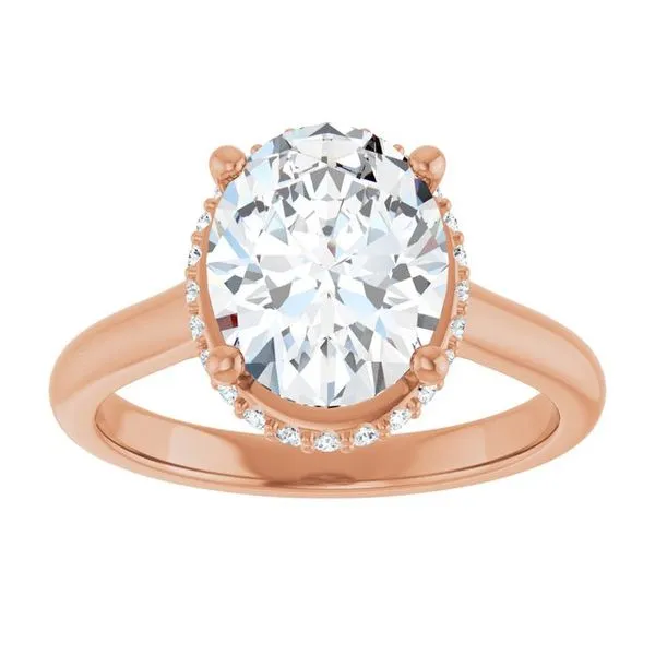 Hidden Halo-Style Engagement Ring Image 3 J. West Jewelers Round Rock, TX