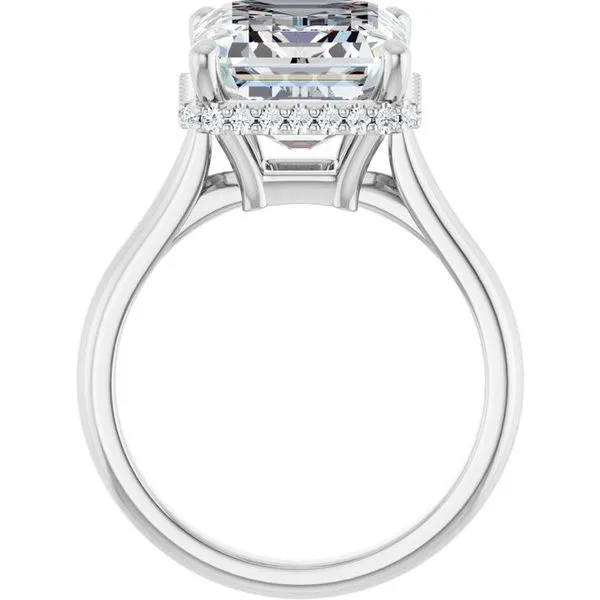 Hidden Halo-Style Engagement Ring Image 2 House of Silva Wooster, OH