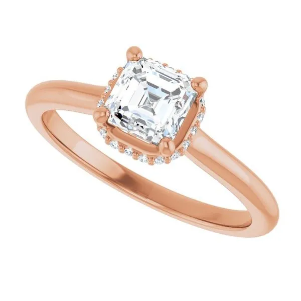 Hidden Halo-Style Engagement Ring Image 5 J. West Jewelers Round Rock, TX