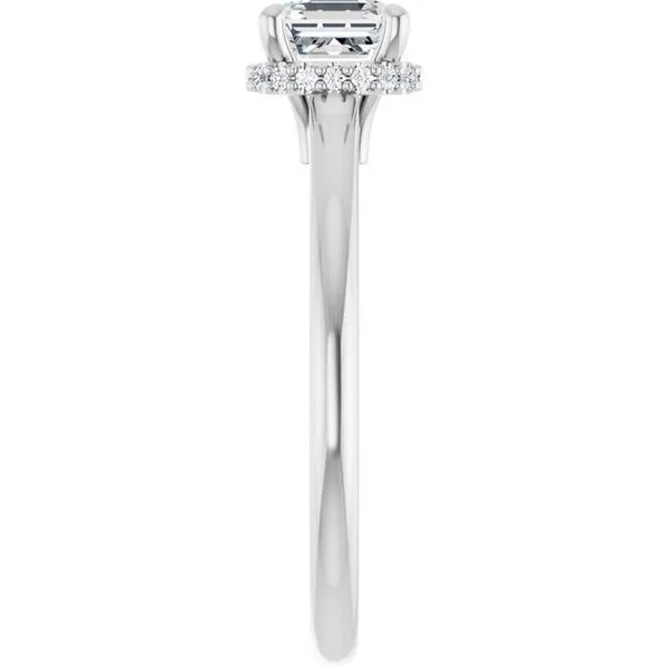 Hidden Halo-Style Engagement Ring Image 4 Ask Design Jewelers Olean, NY