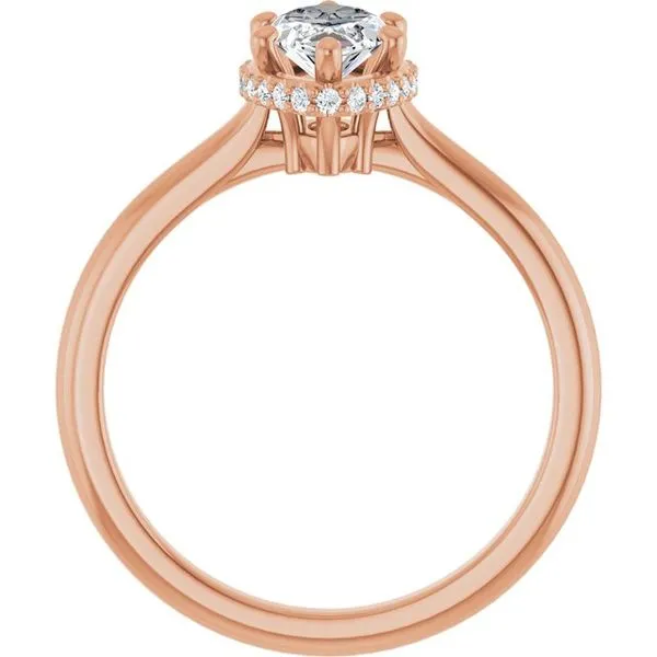 Hidden Halo-Style Engagement Ring Image 2 Vulcan's Forge LLC KANSAS CITY, MO