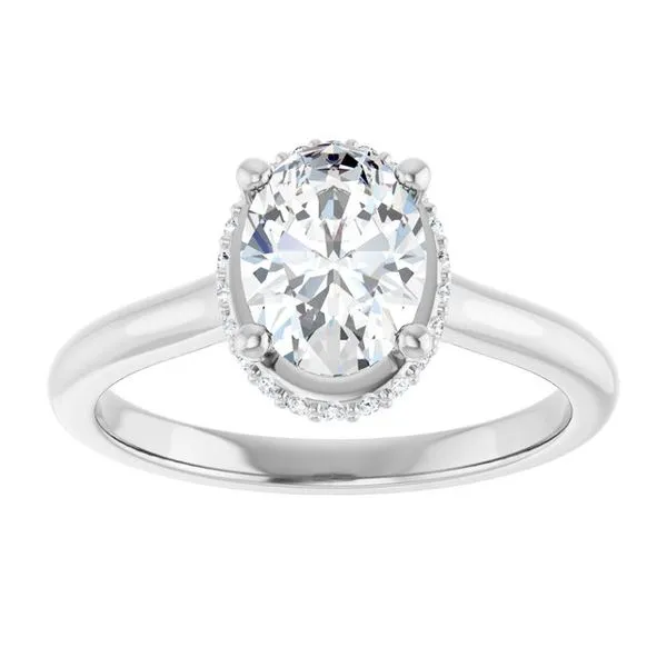 Hidden Halo-Style Engagement Ring Image 3 Morin Jewelers Southbridge, MA