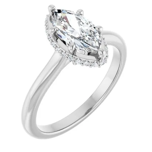 Hidden Halo-Style Engagement Ring Arezzo Jewelers Elmwood Park, IL