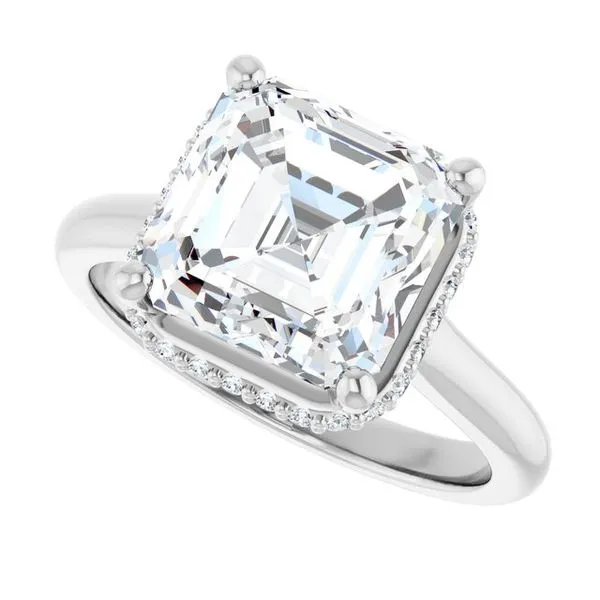 Hidden Halo-Style Engagement Ring Image 5 Raleigh Diamond Fine Jewelry Raleigh, NC