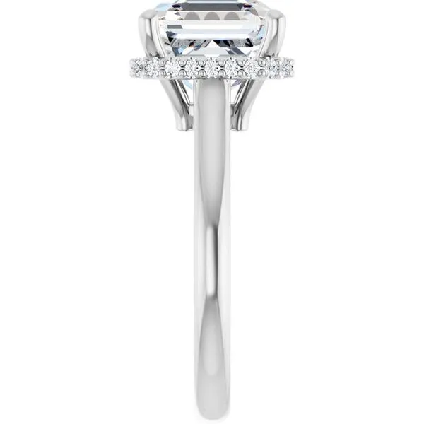 Hidden Halo-Style Engagement Ring Image 4 The Jewelry Source El Segundo, CA