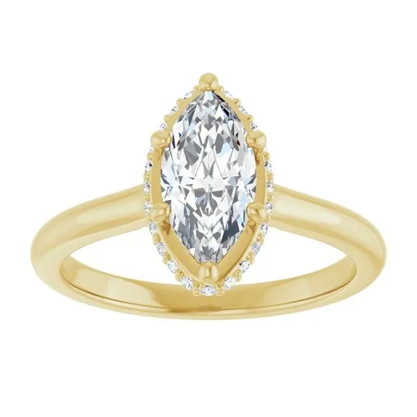 Hidden Halo-Style Engagement Ring Image 3 Don's Jewelry & Design Washington, IA