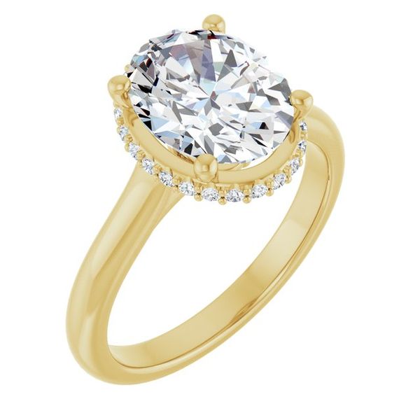 Hidden Halo-Style Engagement Ring