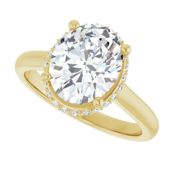 Hidden Halo-Style Engagement Ring Image 5 Vulcan's Forge LLC KANSAS CITY, MO