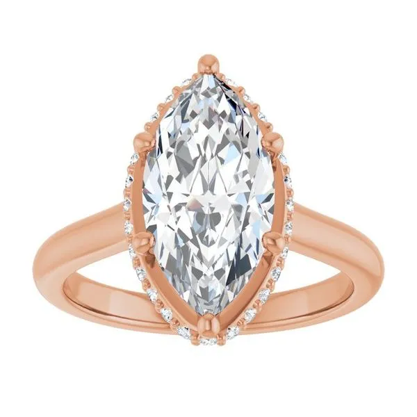 Hidden Halo-Style Engagement Ring Image 3 Don's Jewelry & Design Washington, IA