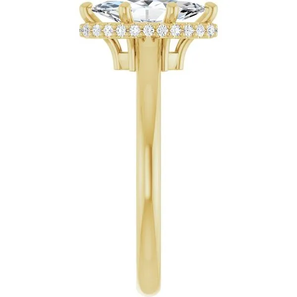 Hidden Halo-Style Engagement Ring Image 4 Futer Bros Jewelers York, PA